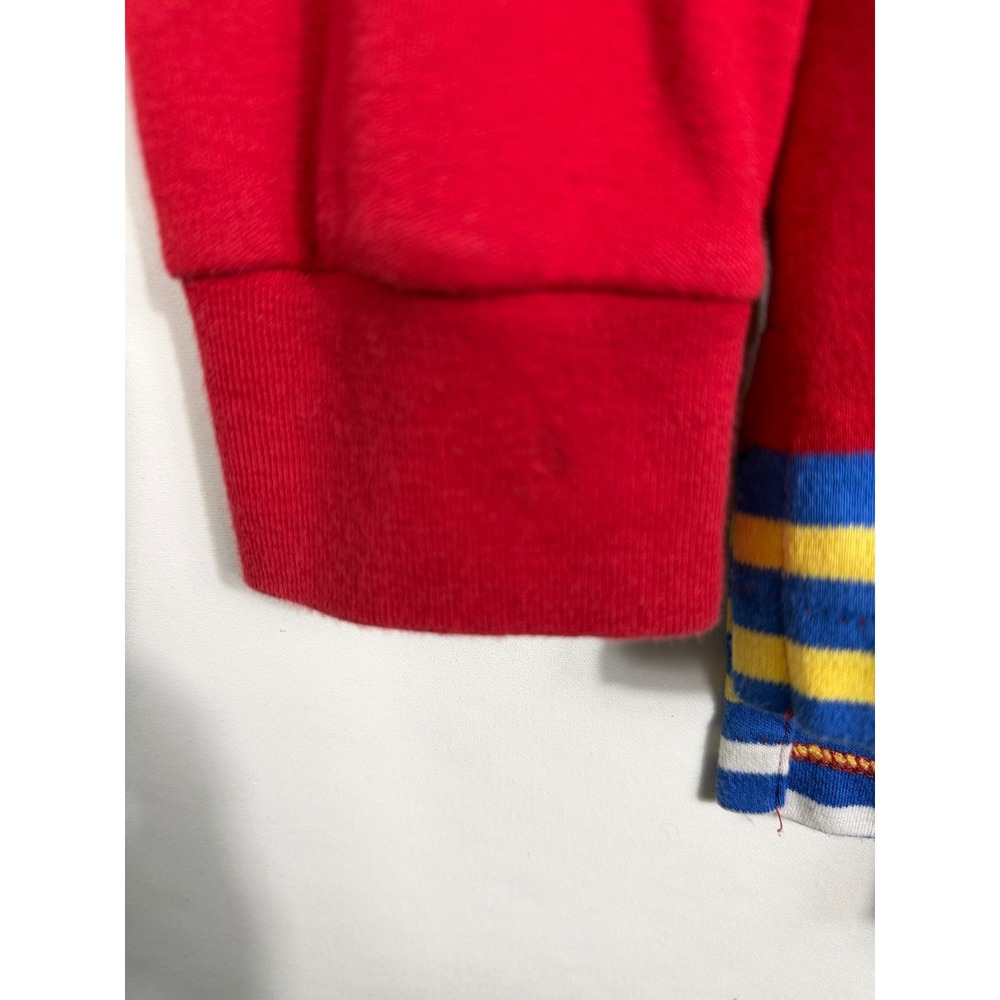 Polo Ralph Lauren Rugby Shirt Mens XL Red Multi Stripe Long Sleeve Vintage USA - Picture 2 of 8